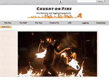 Tablet Screenshot of caughtonfire.com.au